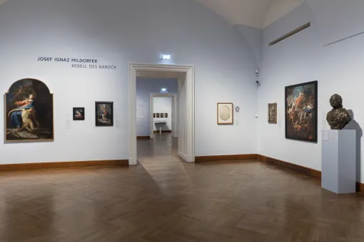 exhibition room, Josef Ignaz Mildorfer