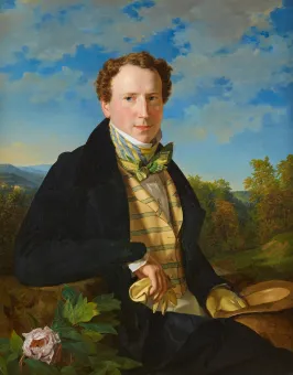 Porträt des Malers Georg Ferdinand Waldmüller von ihm selbst gemahlt