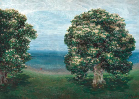 Emilie Mediz-Pelikan, Blühende Kastanien