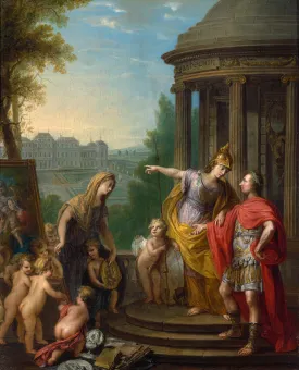 Vinzenz Fischer, Allegorie auf die Übertragung der kaiserlichen Galerie in das Belvedere