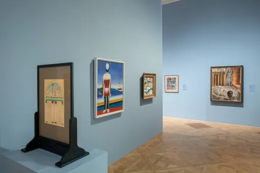 Ausstellungsansicht "In the Eye of the Storm. Modernismen in der Ukraine"