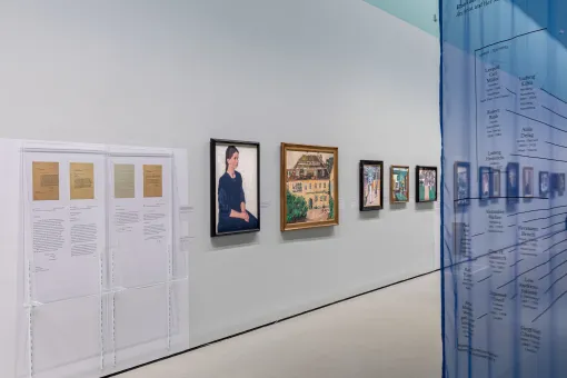 Ausstellungsansicht Broncia Koller-Pinell. Eine Künstlerin und ihr Netzwerk