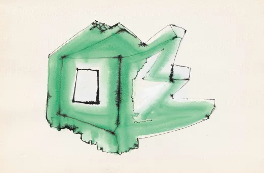Friedrich Kiesler, Studie zu einem Endless House (Paris Endless), 1947