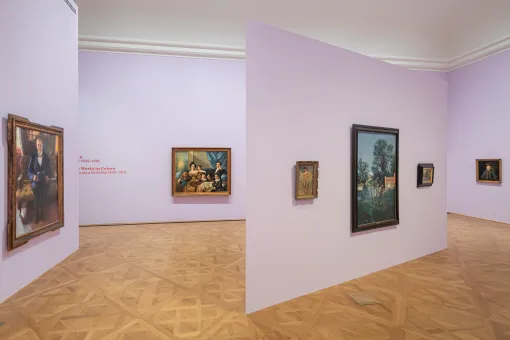 Ausstellungsansicht im Unteren Belvedere von Die Welt in Farben. Slowenische Malerei 1848−1918