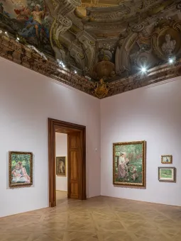 Ausstellungsansicht im Unteren Belvedere von Die Welt in Farben. Slowenische Malerei 1848−1918