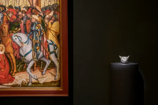 Installationsansicht "CARLONE CONTEMPORARY: Sarah Ortmeyer. DIABOLUS (PROTECTOR)", Oberes Belvedere