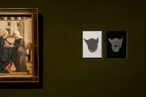 Installationsansicht "CARLONE CONTEMPORARY: Sarah Ortmeyer. DIABOLUS (PROTECTOR)", Oberes Belvedere
