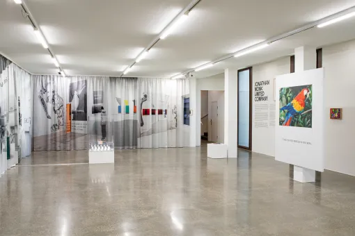 Ausstellungsansicht Jonathan Monk. Limited Company, Belvedere 21