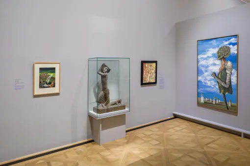 Ausstellungsansicht "Radikal! Künstlerinnen* und Moderne 1910–1950", Unteres Belvedere