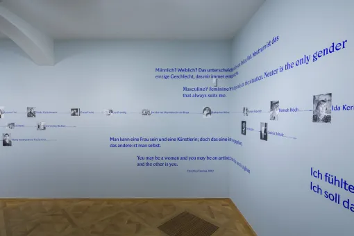 Ausstellungsansicht "Radikal! Künstlerinnen* und Moderne 1910–1950", Unteres Belvedere