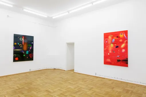 Ausstellungsansicht "Miao Ying. Shadows stretch in spectral lines, in desolation’s embrace, time resigns", 2023