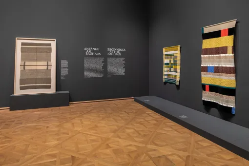 Ausstellungsansicht "Anni Albers. Constructing Textiles", Unteres Belvedere