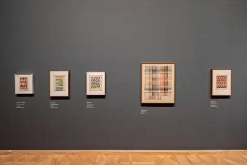Ausstellungsansicht "Anni Albers. Constructing Textiles", Unteres Belvedere