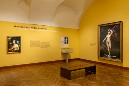 Ausstellungsansicht "IM BLICK: Johann Baptist Lampi der Ältere und der Jüngere. Übermalt und freigelegt", Oberes Belvedere