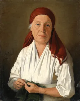 Oil on canvas, laid down on cardboard  18.3 x 14.2 cm