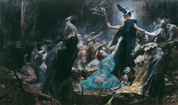Oil on canvas  215 x 340 cm