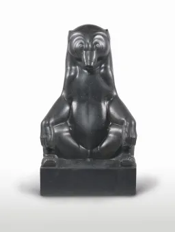 Black granite, polished  140 x 77 x 58 cm
