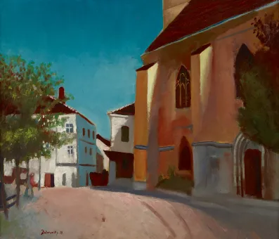 Oil on canvas  62 x 70 cm  