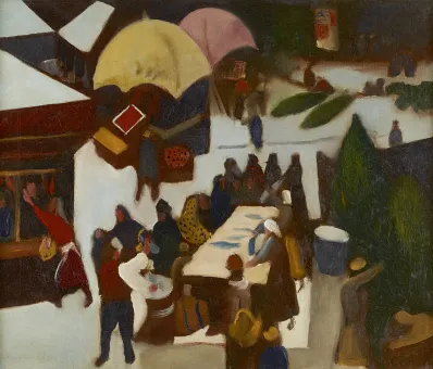 Oil on canvas  53.5 x 66 cm