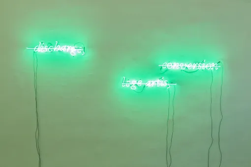 Green neon  ca. 30 x 150 cm