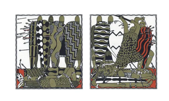 Carl Otto Czeschka - Franz Keim, The Nibelungen. Retold to the German People by Franz Keim.  Gerlach, Vienna and Leipzig, 1908  Courtesy Collection Giovanni Aldobrandini