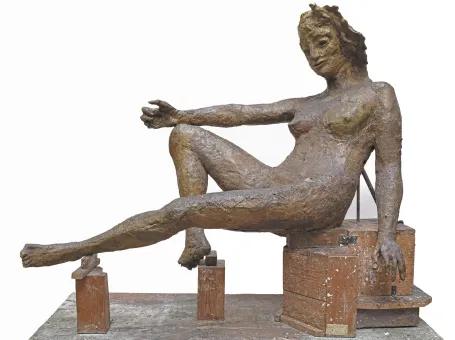 Herbert Boeckl  Atlantis, 1940-1944  seated statue wax  160 x 172 x 59.7 cm