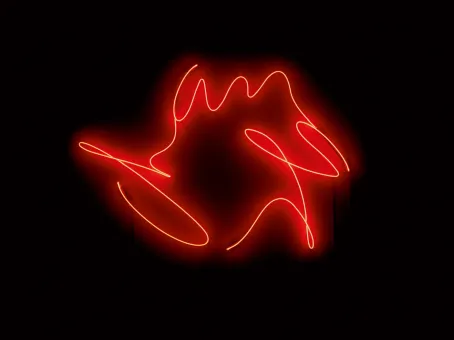 Neon sign  129 x 189 x 9 cm   