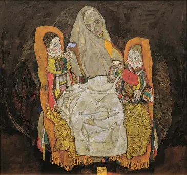 Gouache and black chalk on paper  150 x 159,8 cm
