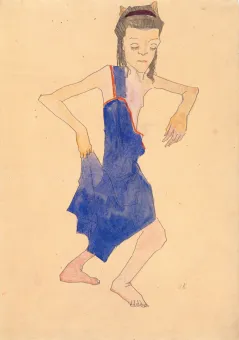Watercolour, tempera and pencil on paper  44.8 x 31.5 cm