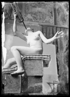 From a glass negative