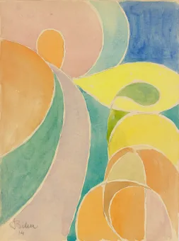 Aquarell auf Papier  26,9 x 19,8 cm  