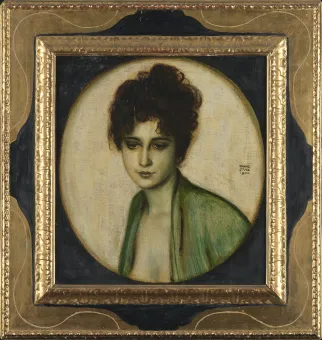 Öl auf Leinwand auf Holz  50 × 45,2 cm