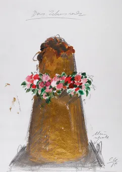 Öl auf Papier  29,5 x 20,8 cm