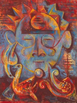 Öl auf Leinwand, 66 x 50,5 cm