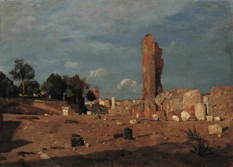Öl auf Holz, 33,3 x 48 cm