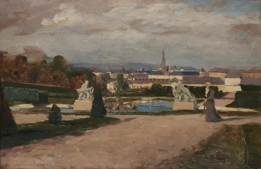 Öl auf Holz, 26 × 39,5 cm