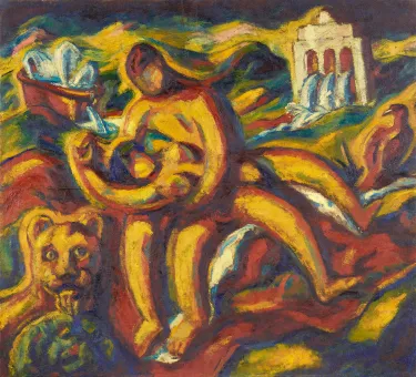 Öl auf Leinwand, 178 x 195,5 cm