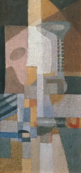 Oil on canvas on cartonage  29,5 x 14 cm  
