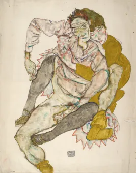 Bleistift und Aquarell auf Papier,  auf Karton kaschiert, 51,8 × 41 cm        