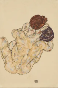 Gouache und Kreide auf Papier,  45 × 29,5 cm    