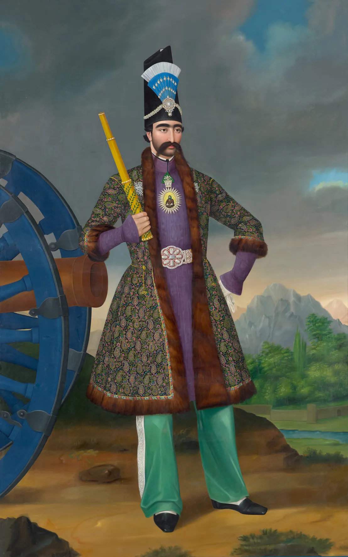 Der Schah von Persien Nāser ad-Dīn Schāh
