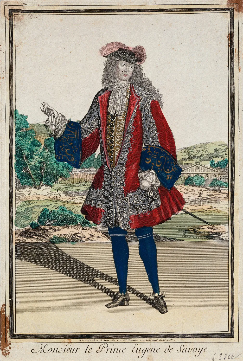 Jean Mariette, Prinz Eugen Franz von Savoyen, um 1700