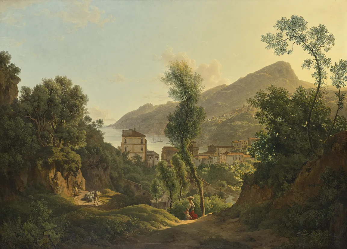 Ansicht der Stadt Vietri mit Blick auf den Meerbusen von Salerno