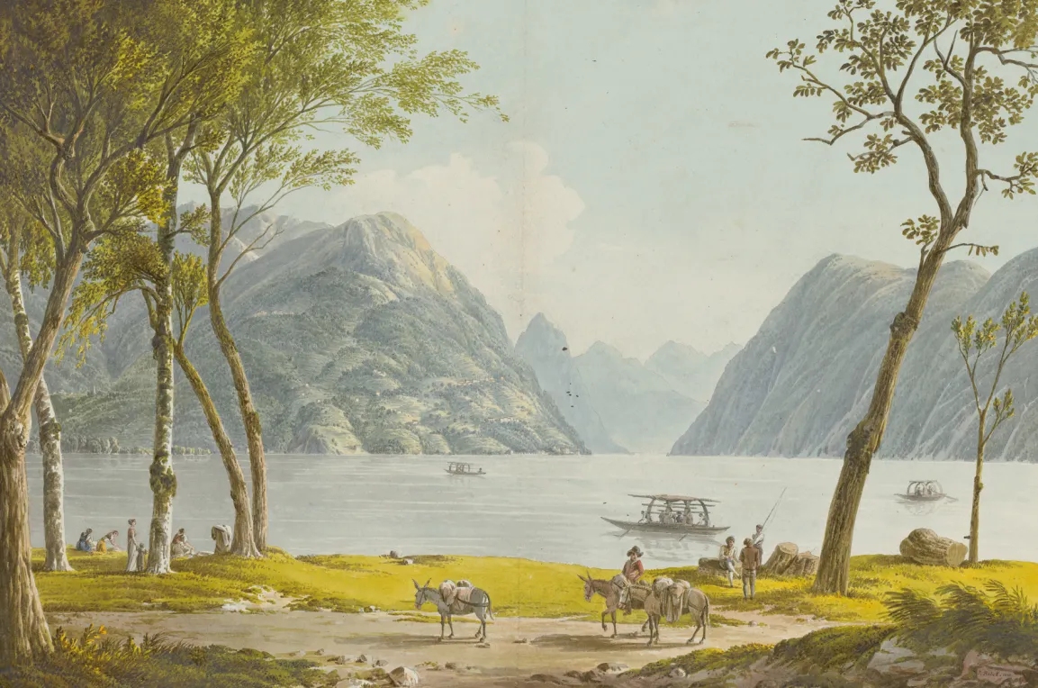 Der Lago di Lugano mit Blick nach Vasolda