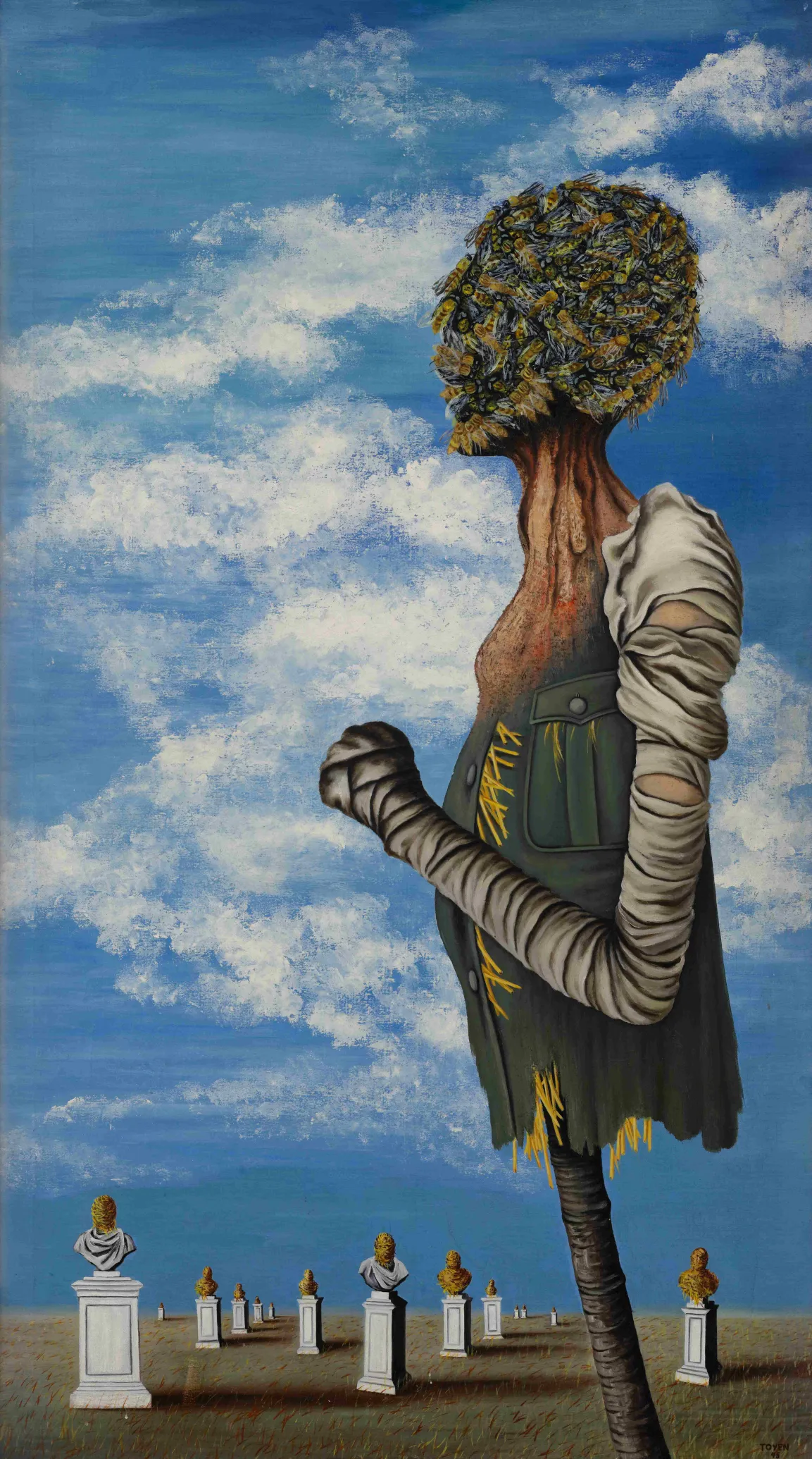 Toyen, Krieg (Die Vogelscheuche), 1945