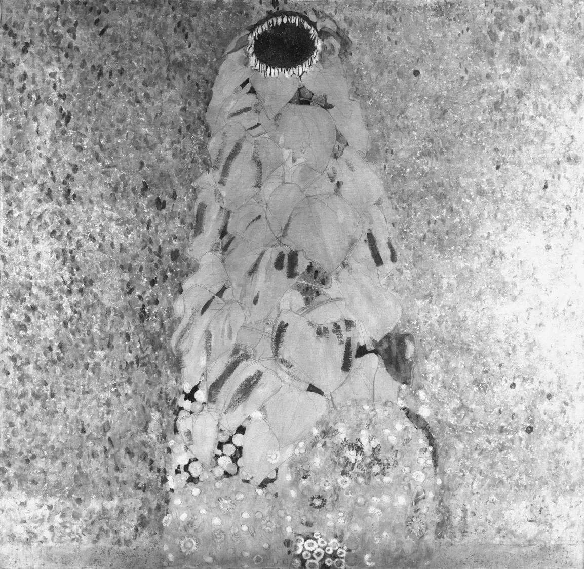 Infrarotreflektografie von Gustav Klimts Sonnenblume