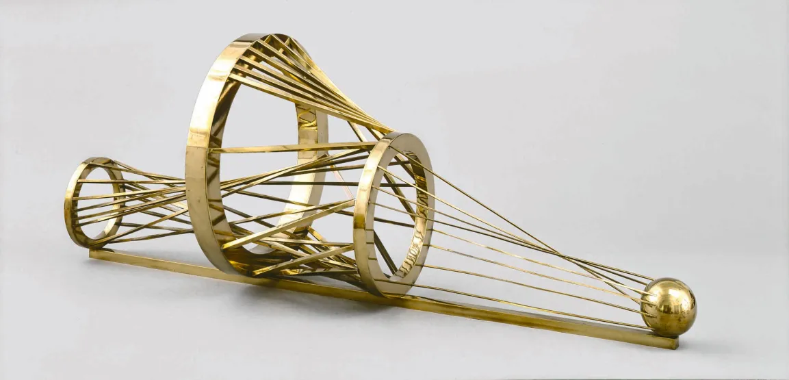 Goldene Messingkonstruktion von Anton Prinner