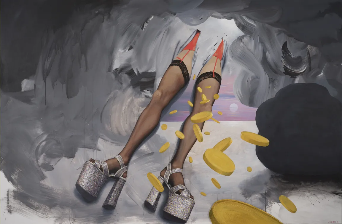 Ashley Hans Scheirl, Golden Shower (L'Origine du Monde) (Golddusche (Der Ursprung der Welt)), 2017