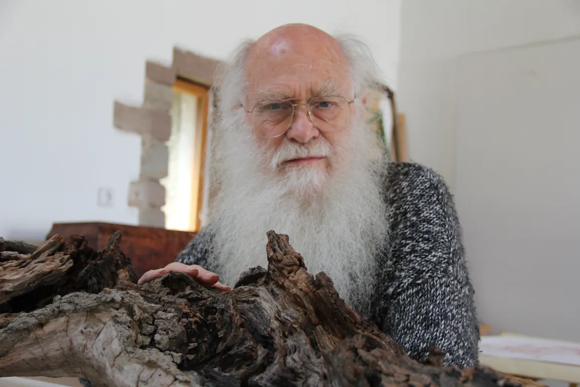 herman de vries im Atelier
