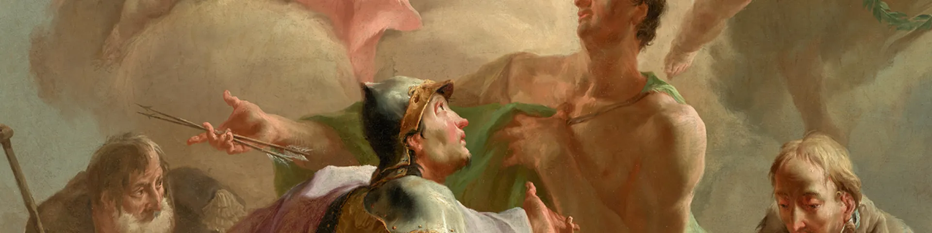 Bild von Josef Ignaz Mildorfer, das die Heilige Dreifaltigkeit zeigt